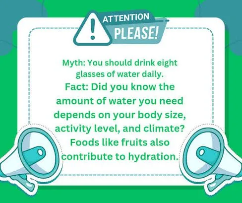 You Must Drink 8 Glasses of Water Daily — Oversimplified Myth
